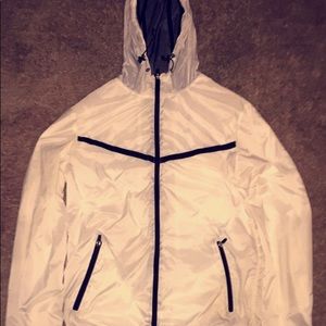 White Windbreaker